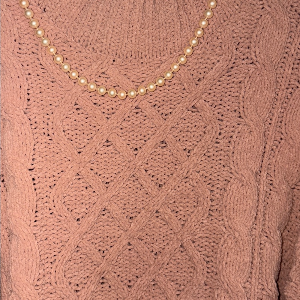 Primark Warm Tan Cable Knit Sweater